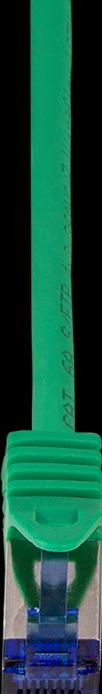 Produktbild LogiLink C6A025S RJ45 CAT 6a S/FTP 0.5m Grün (S/FTP, CAT6a, 0.50 m)