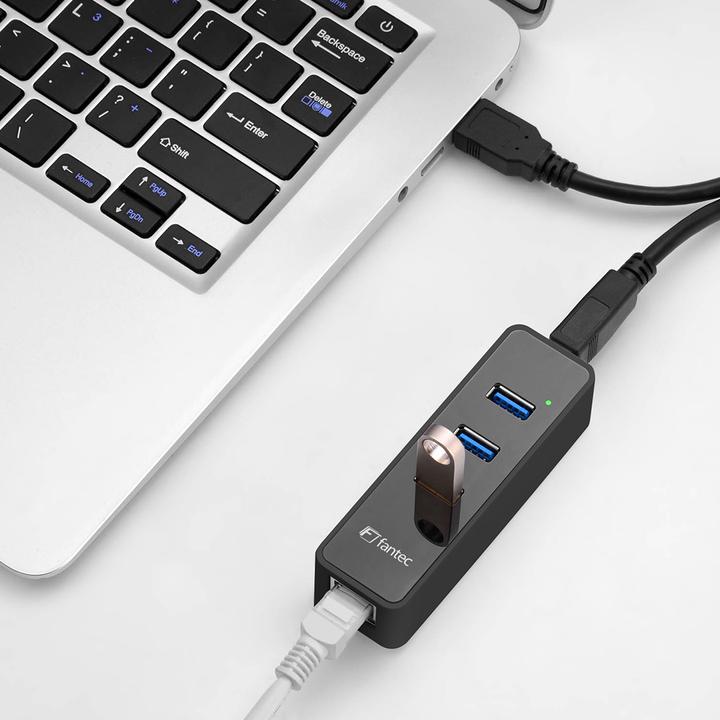 Produktbild Fantec UMP-3UE1000 2IN1 USB HU (USB-A, 3 Ports)