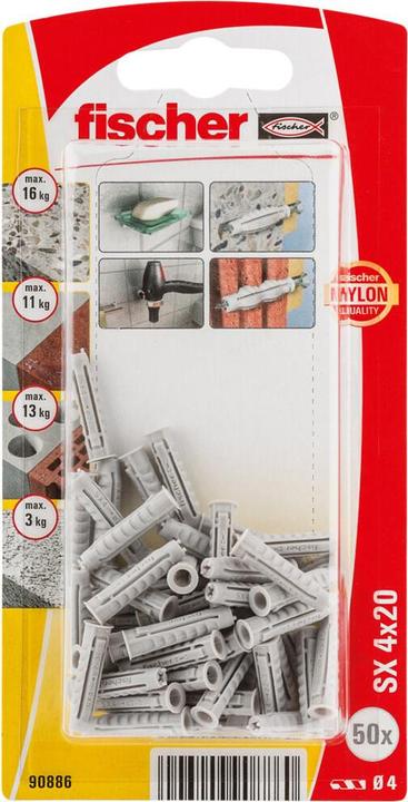 Fischer 90865 Unidübel UX 10X60 NV (50 Stk.)