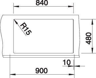 Produktbild Blanco Metra 9 (Einbauspüle, 86 cm, 50 cm)