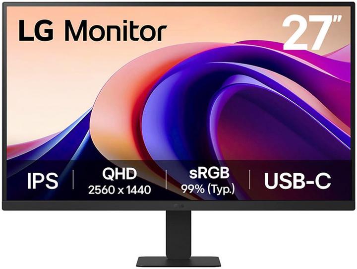 Produktbild LG 27" 27UA631A-B QHD IPS Monitor HDMI USB-C 16:9 (2560 x 1440 Pixel, 27")