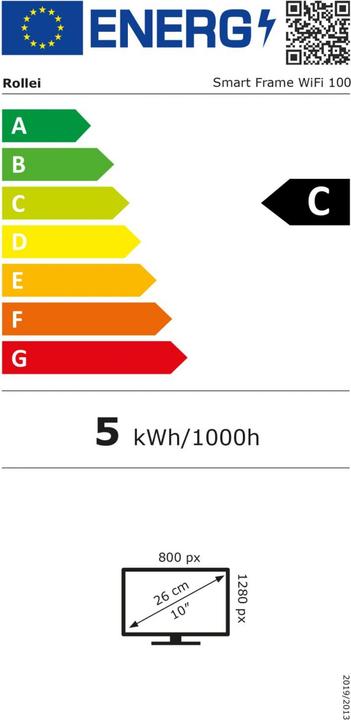Energy Label Rollei Smart Frame WiFi 100 (10", 800 x 1280 pixels)