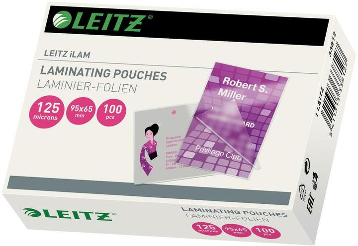 Produktbild Leitz Laminier-Folientasche 65x95mm (65 x 95 mm, 100 Stück, 125 µm)