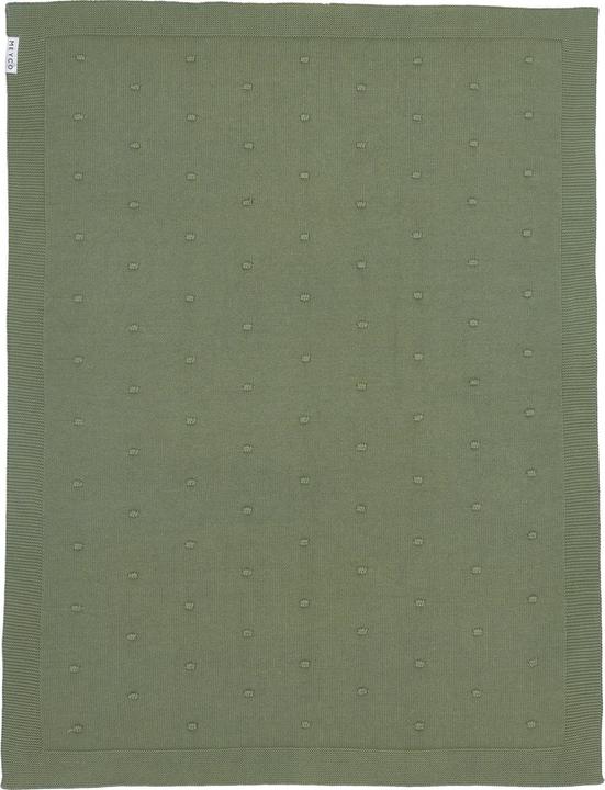 Produktbild Meyco Babydecke gross Mini Knots - forest green - 100x150cm (100 x 150 cm)