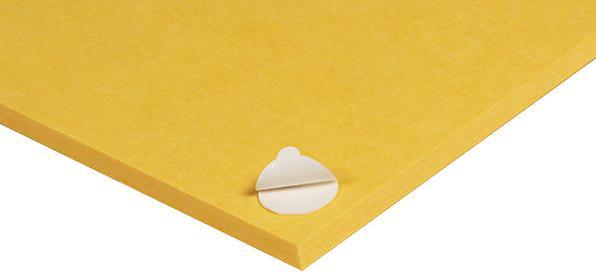Actual product image eurokraft basic Acoustic wall panel, HxW 1200 x 300 mm, pack of 4, yellow.