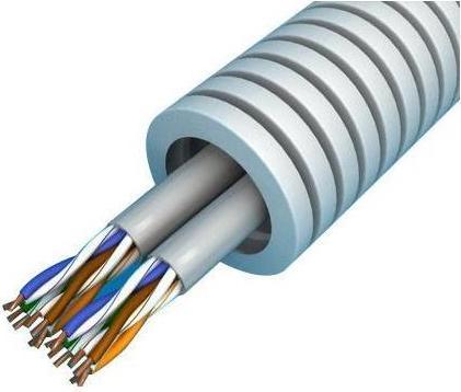 Actual product image Preflexibel Data cable in conduit 20mm S/FTP CAT 7 DUAL (2X) (CAT7, 0.01 m)