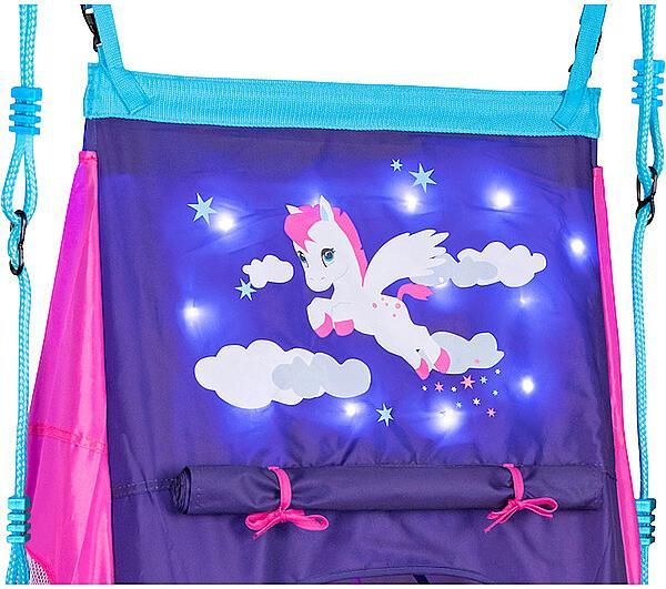 Produktbild Hudora Nest Schaukel Pony mit Zelt LED