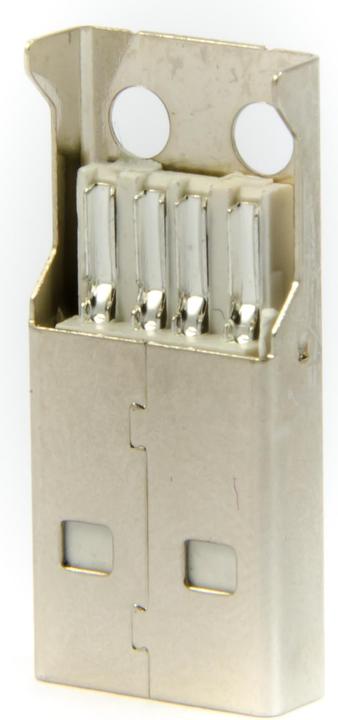 Produktbild Purecrea USB Typ A Stecker mit Lötkontakt (7.52 m, USB 2.0)