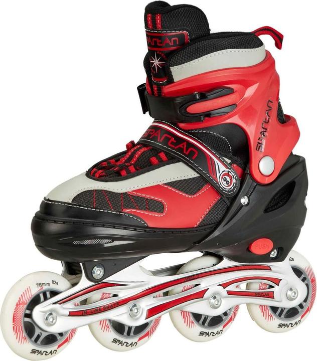 Kinder-Inliner-Schlittschuh "2 in 1 ", Rot,, verstellbar, 274 (34, 35, 36, 37)