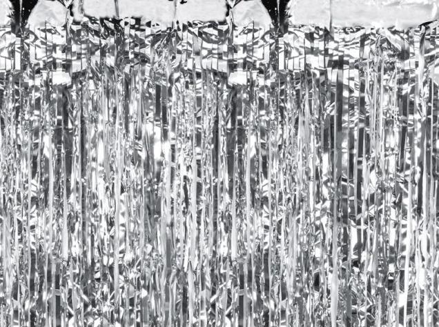 Produktbild Partydeco Lametta Vorhang silber Party Hintergrund
