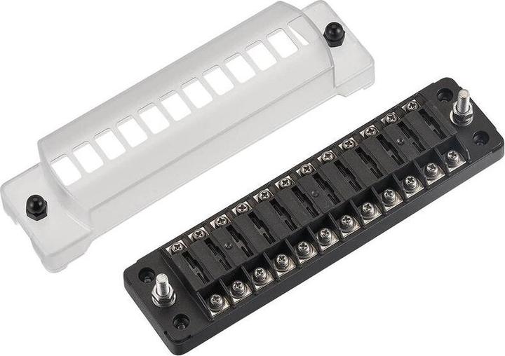 Actual product image Ective Car flat fuse strip for 12 fuses 20A/32V DC (screw connection)