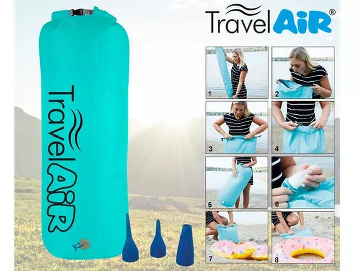 Image du produit Happy People TravelAiR 3in1, bleu Pompe à air,sac de rangement,oreiller
