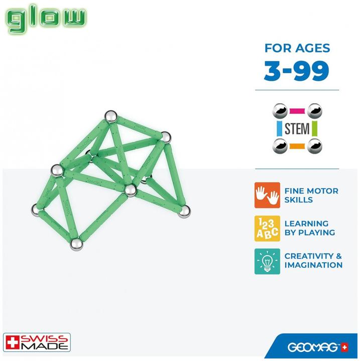 Image du produit Geomag GLOW RECYCLED 42 pièces