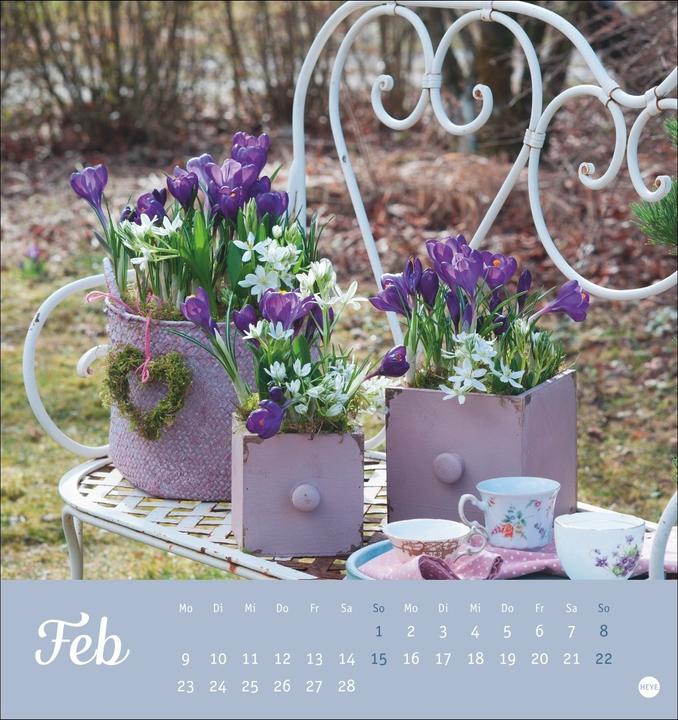 Produktbild Herzliche Blumengrüsse Postkartenkalender 2026 (Harter Einband, Deutsch)