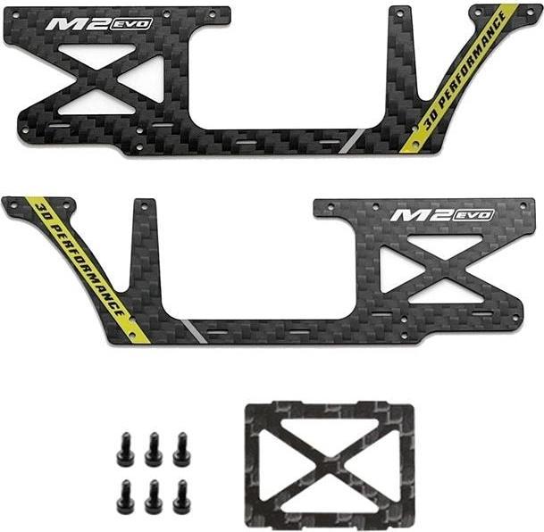 Immagine prodotto OMP Hobby Piastra laterale CFRP Giallo M2 - Evo