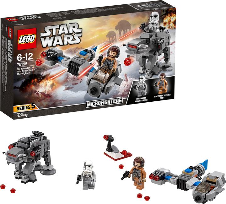 Actual product image LEGO Ski Speeder vs. First Order Walker Microfighters (75195, LEGO Star Wars)