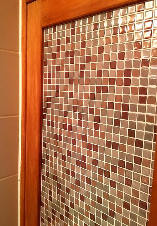 Actual product image Infactory Self-adhesive 3D mosaic tile stickers "Bronze", set of 3 (26 x 26 cm)
