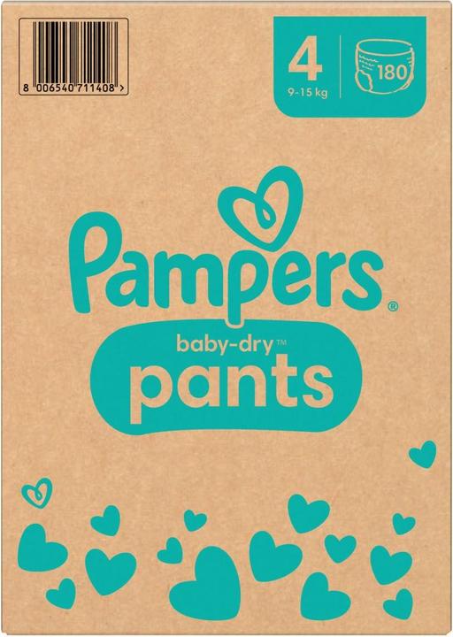 Produktbild Pampers Baby-Dry Pants (Gr. 4, Monatsbox, 180 Stück)
