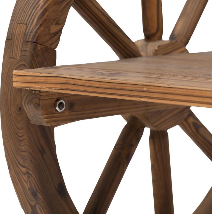 Image du produit Outsunny Banc de jardin en forme de roue de chariot