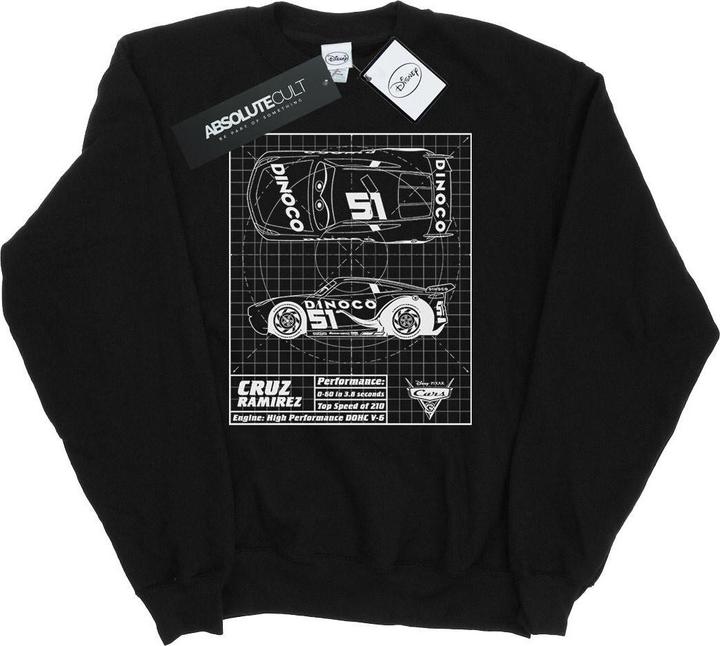 Disney Cars Cruz Ramirez Blueprint Sweatshirt (XL)