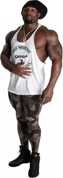 Actual product image Gasp Core Tights Green Stealth Camo