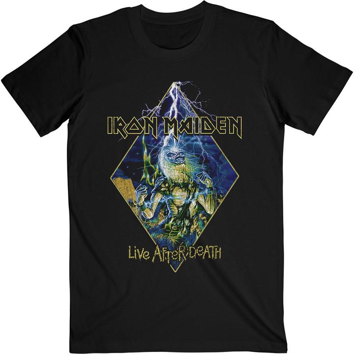 Immagine prodotto Music Brand Maglietta con diamanti Live After Death (XL)
