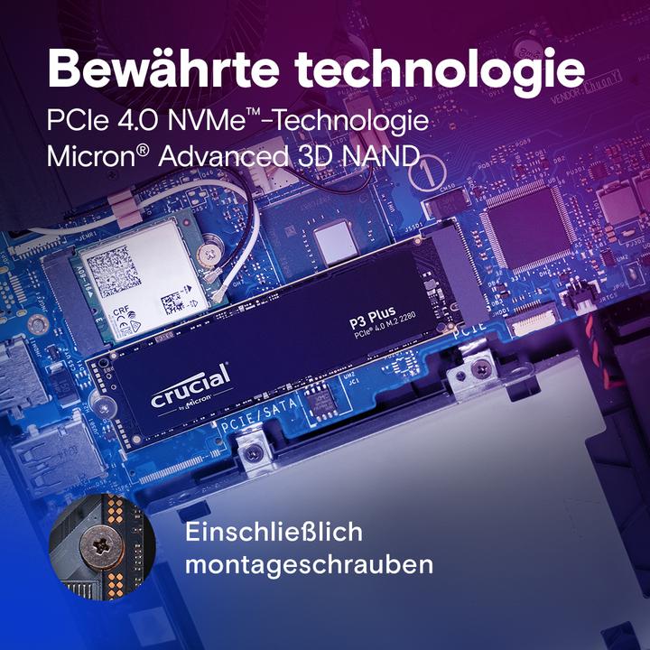 Actual product image Crucial P3 Plus (1000 GB, M.2 2280)