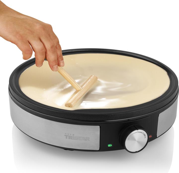 Image du produit Tristar Crêpière BP-2638 1200 W, noir/argent