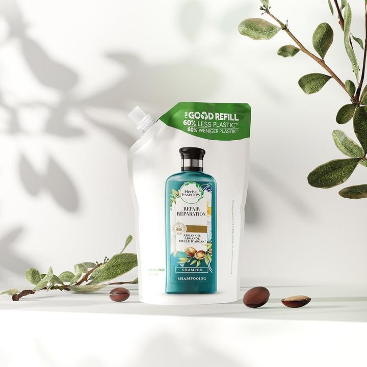 Produktbild Herbal Essences Repair Shampoo Nachfüllpack (480 ml, Flüssiges Shampoo)