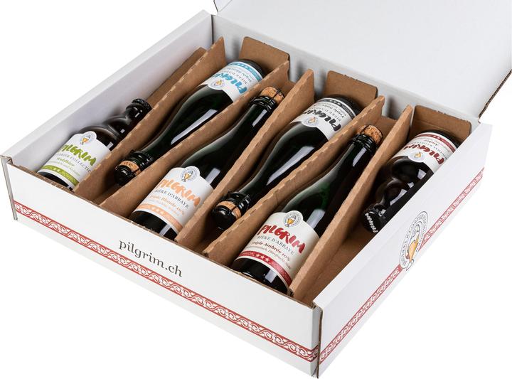 Actual product image Pilgrim Monastery beer gift set 4 x 0.375 l & 2 x 0.33 l (4 x 33 cl)