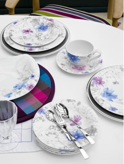 Produktbild Villeroy & Boch Frühstücksteller oval Mariefleur Gris Basic (1 x)