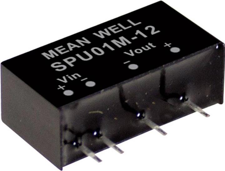 Produktbild MeanWell SPU01N-05 DC/DC-Wandlermodul 200 mA 1 W Anzahl Ausgänge: 1 x
