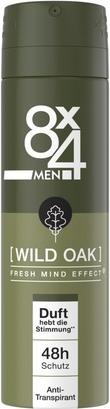 Produktbild 8X4 Men Wild Oak Deodorant Spray mit maskulinem, holzigem Duft 150ml (150 ml)
