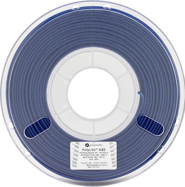Produktbild Polymaker PolyLite ABS - Blue - 2.85mm (ABS, 2.85 mm, 1000 g, Blau)