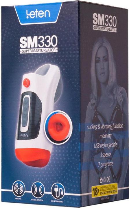 Image du produit Leten SM 330 - Masturbateur automatique avec fonctions de vibration, de succion et de gémissement