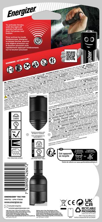 Image du produit Energizer TAC 700 (12 cm, 700 lm)