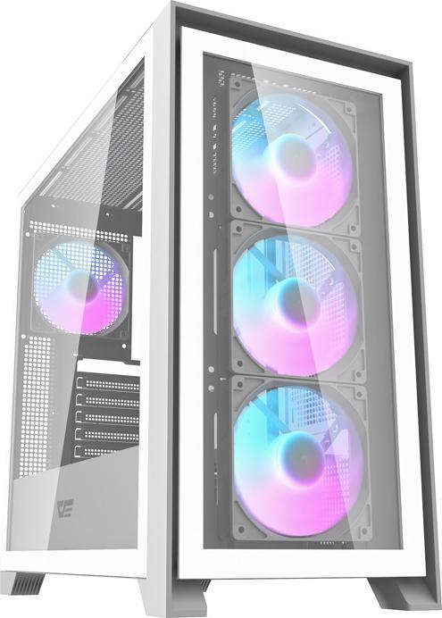 Actual product image Darkflash Tech Darkflash DRX90 Glass computer case (white) (ITX, ATX)