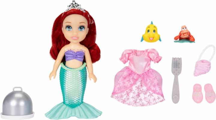 Actual product image Jakks Pacific Disney Princess 6 Inch Petite Doll with Extra Fashion & Accessories Sea to Land Ariel