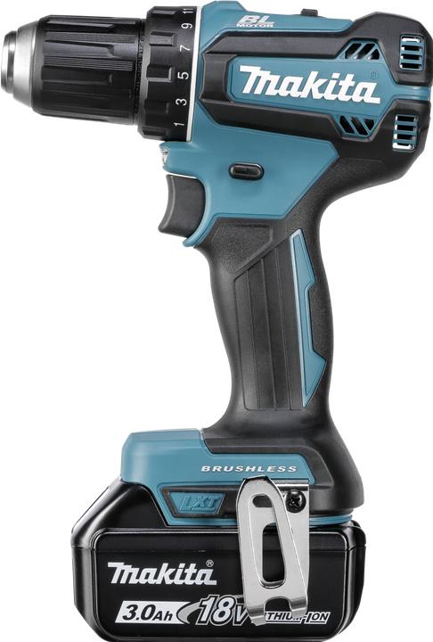 Actual product image Makita DDF485RFJ 2x 3.0 Ah 18V cordless drill screwdriver (Rechargeable battery operated)
