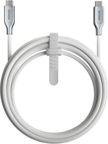 Actual product image Nomad Kevlar USB-C to USB-C Cable 3 m White (3 m, USB 2.0, 240 W)