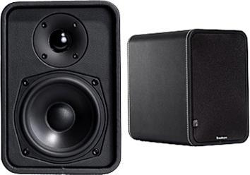 Actual product image Audio Pro Mondial M.2, 1 pair of shelf speakers, black leather