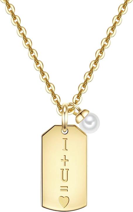 Produktbild Glanzstücke München Damen Sterling Silber Süsswasser-Zuchtperle Gelbgold 45,0 cm Grundkette + 5,0 cm Verlängerung (Sterling Silber, 45 - 50 cm)
