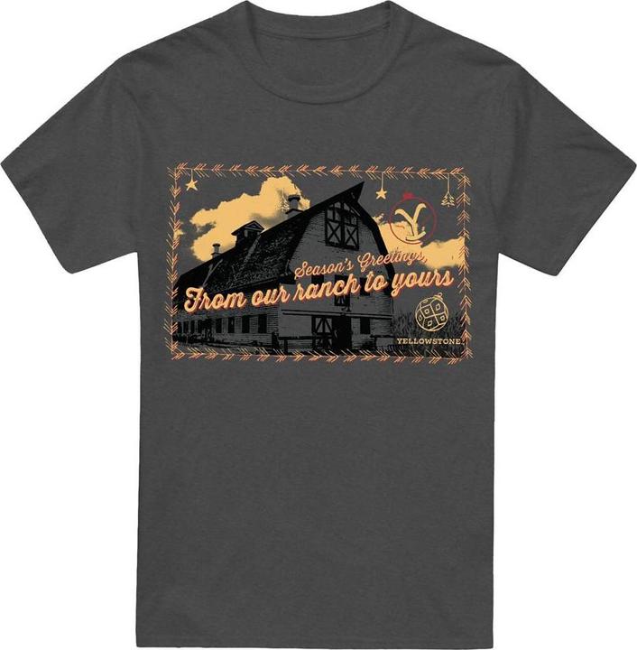 Yellowstone Seasons Greetings From The TShirt weihnachtliches Design (M)