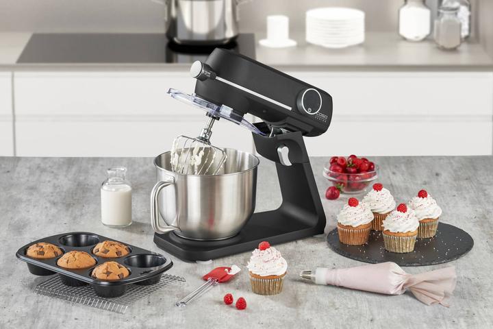 Image du produit Caso Robot de cuisine KM1800 Black E, bol en acier inoxydable (1800 W)