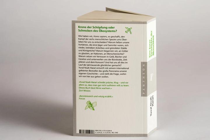 Actual product image Eine kurze Geschichte der Menschheit (German, Yuval Noah Harari, 2015)