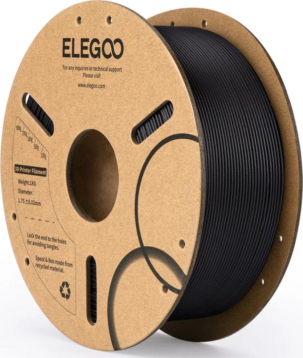 Produktbild Elegoo PLA-CF Filament 1.75mm Carbon Black 1KG (PLA, 1000 g)
