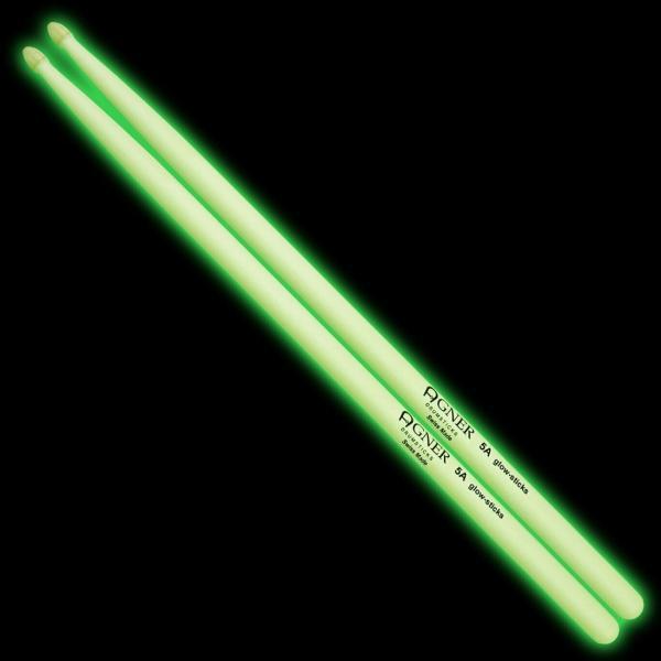 Actual product image Agner 5A UV Glow Drumsticks withkeepdrum 5A (Drum set)