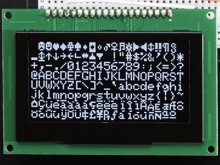 Image du produit Adafruit Module d'affichage graphique OLED monochrome 2.7" 128x64 (Écran)