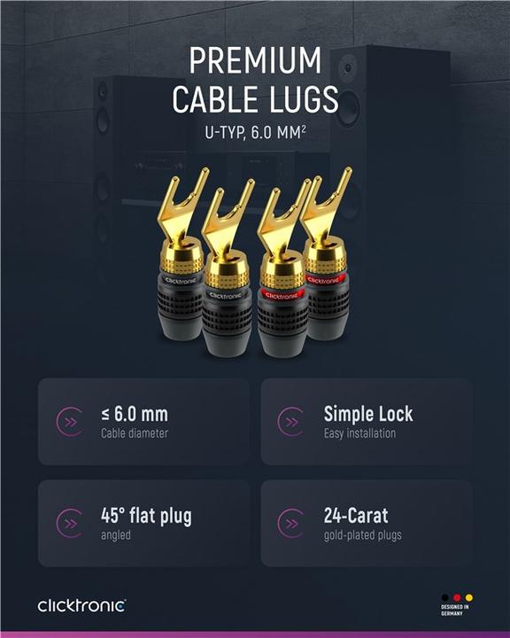 Produktbild clicktronic Kabelschuh-Stecker SimpleLock