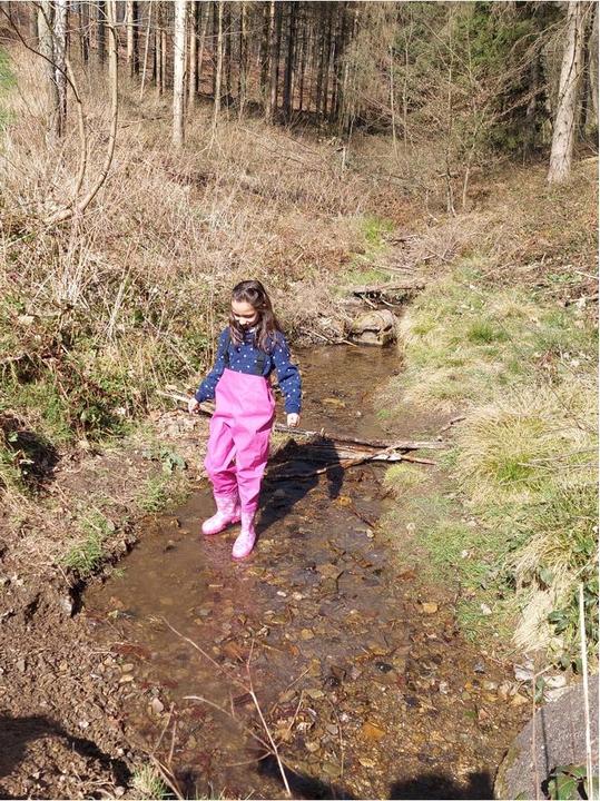 Actual product image Dönges Childrenâ€?s waders, EN 343, pink, size 28/29 (W28/L29)